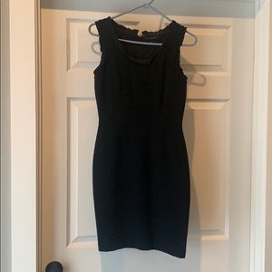 Wool black high quality dress